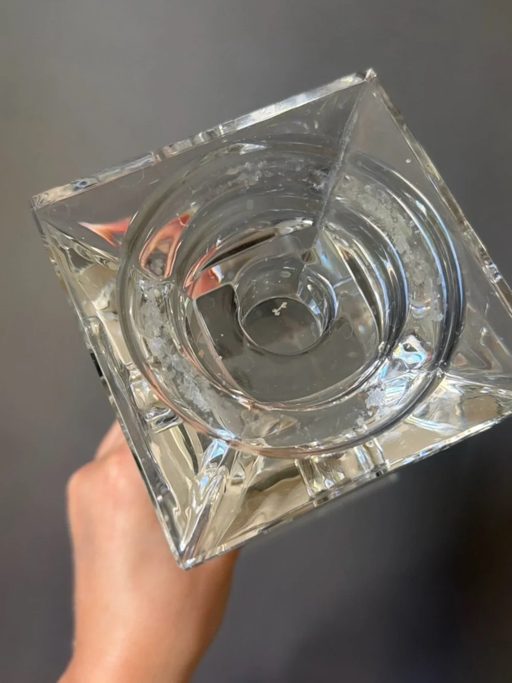 Crystal Pillar Candle Holders Shannon Crystal set